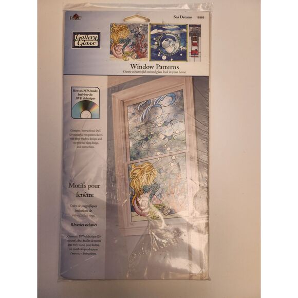 Gallery Glass Sea Dreams Stained Glass Window Design B19 - Picture 1 of 3